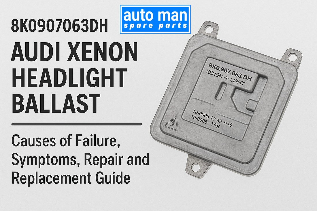 Audi Xenon Headlight Ballast 8K0907063DH – Causes of Failure, Symptoms, Repair and Replacement Guide, WWW.AUTOMANSPAREPARTS.COM