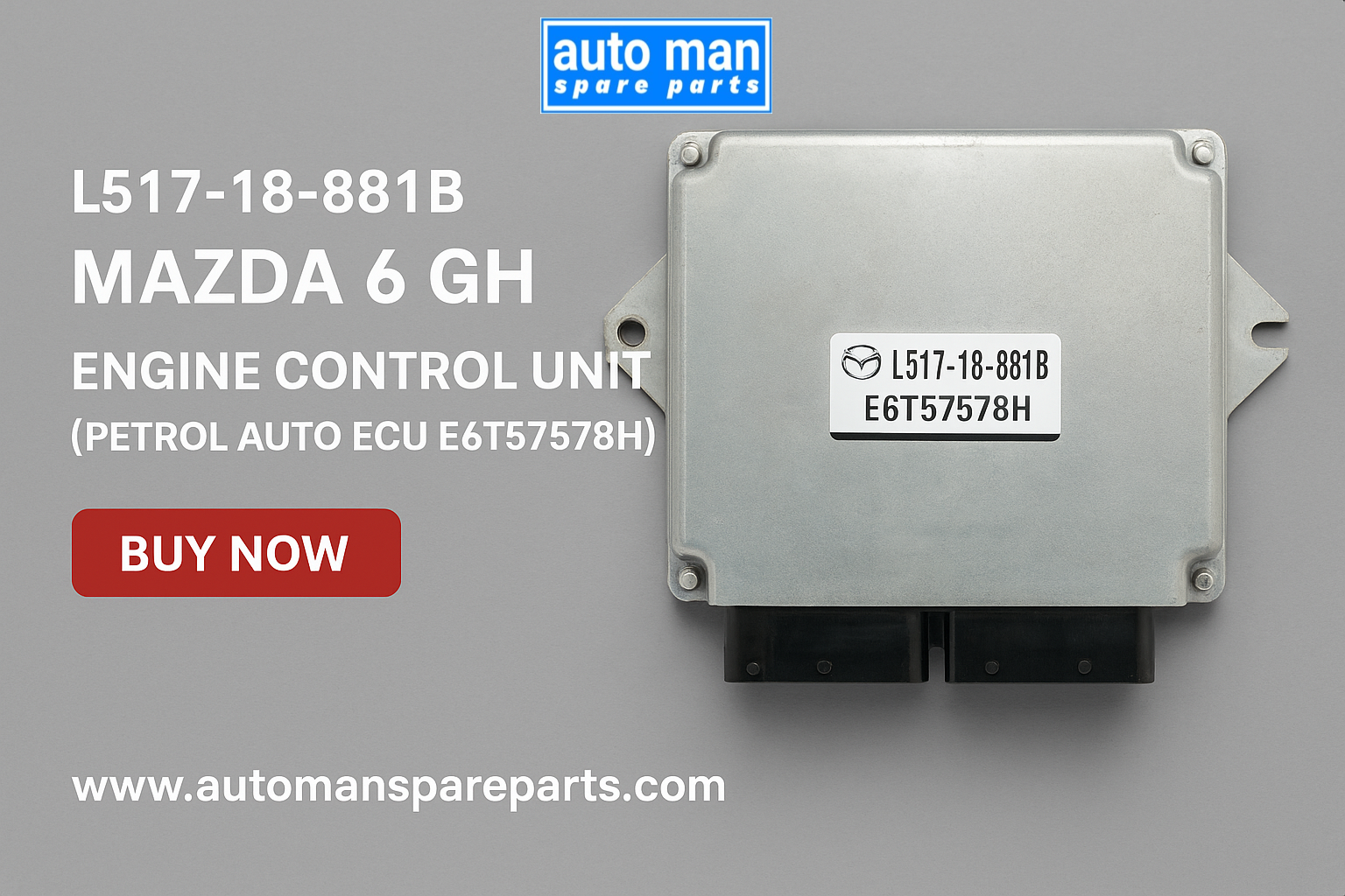 ミツページ Mazda 6 GH ECU L517-18-881B (E6T57578H) – Early Signs of Failure