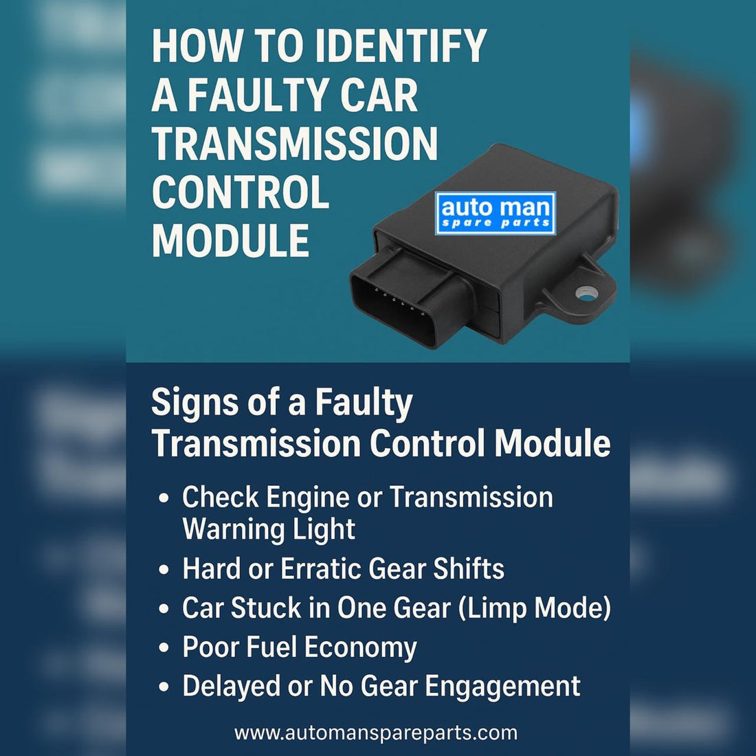 How to Identify a Faulty Car Transmission Control Module (TCM) – Signs, Diagnosis & Solutions, automan spare parts