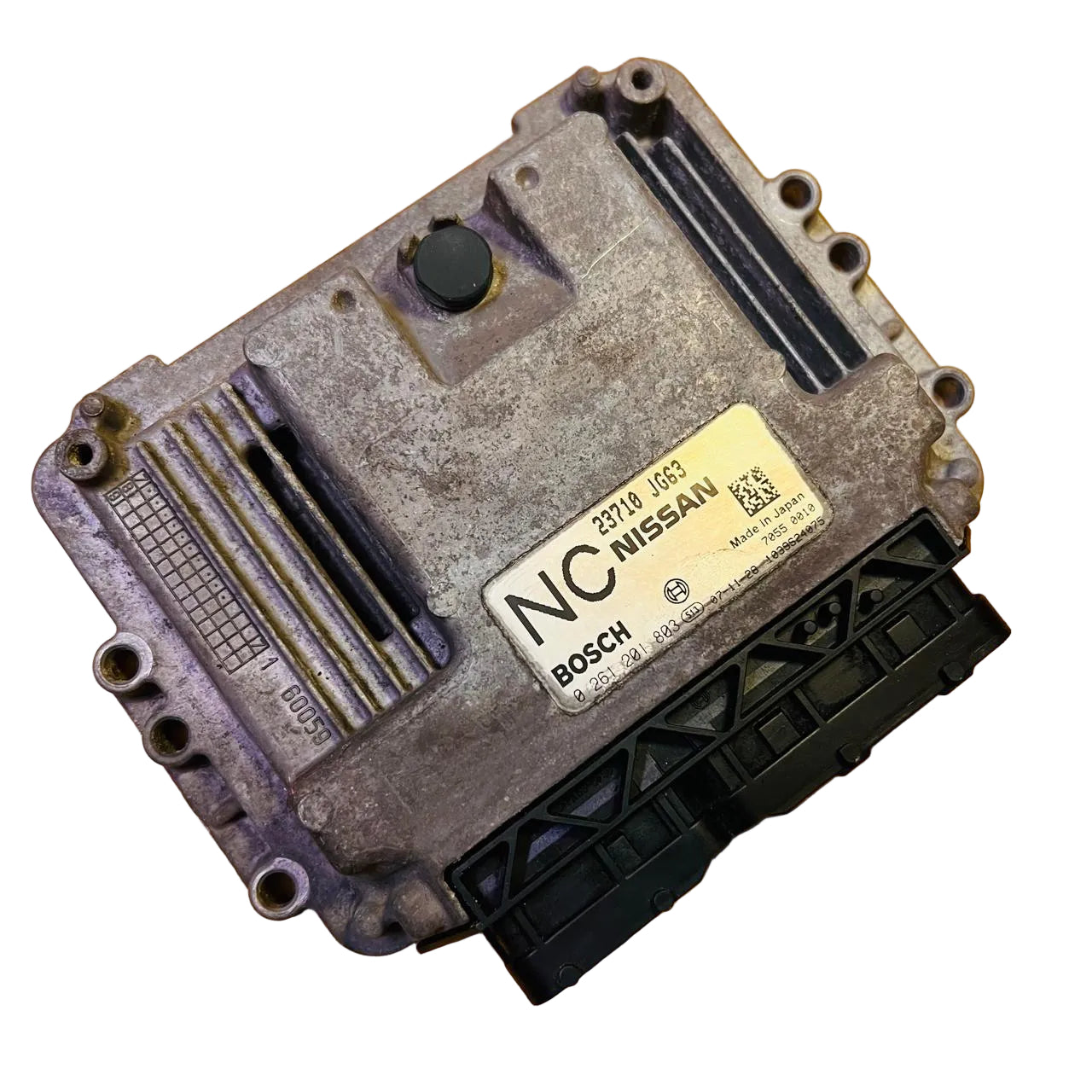 0261201803 / 23710JG63 Nissan Xtrail T31 2007 M/T 2.5 Gas Engine Control Module Unit ECU ECM OEM, automan spare parts