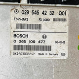 MERCEDES BENZ A CLASS ENGINE CONTROL MODULE UNIT 0295454232 BOSCH 0265109447