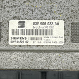 2005 SEAT IBIZA ENGINE ECU 03E906033AA 5WP44225 02