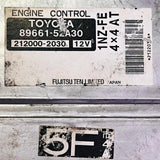 89661-52A30 ECU 8966152A30 TOYOTA bB 2003 1NZ-FE 4WD A/T JDM OEM 212000-2030 ECM 2120002030, automanspareparts
