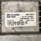 Chevrolet Cruze Engine Control Unit ECU - 25189682 5WY1J27A