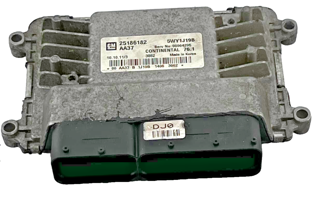 CHEVROLET CRUZE ECU ENGINE MANAGEMENT UNIT - 25186182 / 5WY1J19B