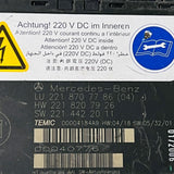 07-09 MERCEDES W221 S550 FRONT LEFT DRIVER SEAT CONTOUR 2218707786 2218207926