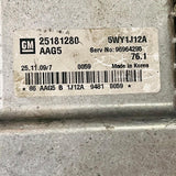 25181280, AAG5, 5WY1J12A Engine Control Unit Chevrolet Cruze GM ECU, automanspareparts