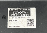 Engine Control Unit TOYOTA Mark X Zio 2011 DBA-ANA10 8966172051 2754008940