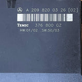 03-09 Mercedes W209 CLK320 CLK500 CLK55 Rear Control Unit A2098200326 / 376800GZ