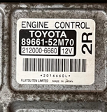 TOYOTA Vitz 2009 DBA-SCP90 Engine Control Unit 8966152M70