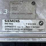 BMW E53/E54/E36/E39/E46 ENGINE ECU 3.0L Petrol 7519308 / 5WK90015 / DEM MS43