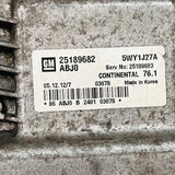 Chevrolet Cruze Engine Control Unit ECU - 25189682 / 5WY1J27A