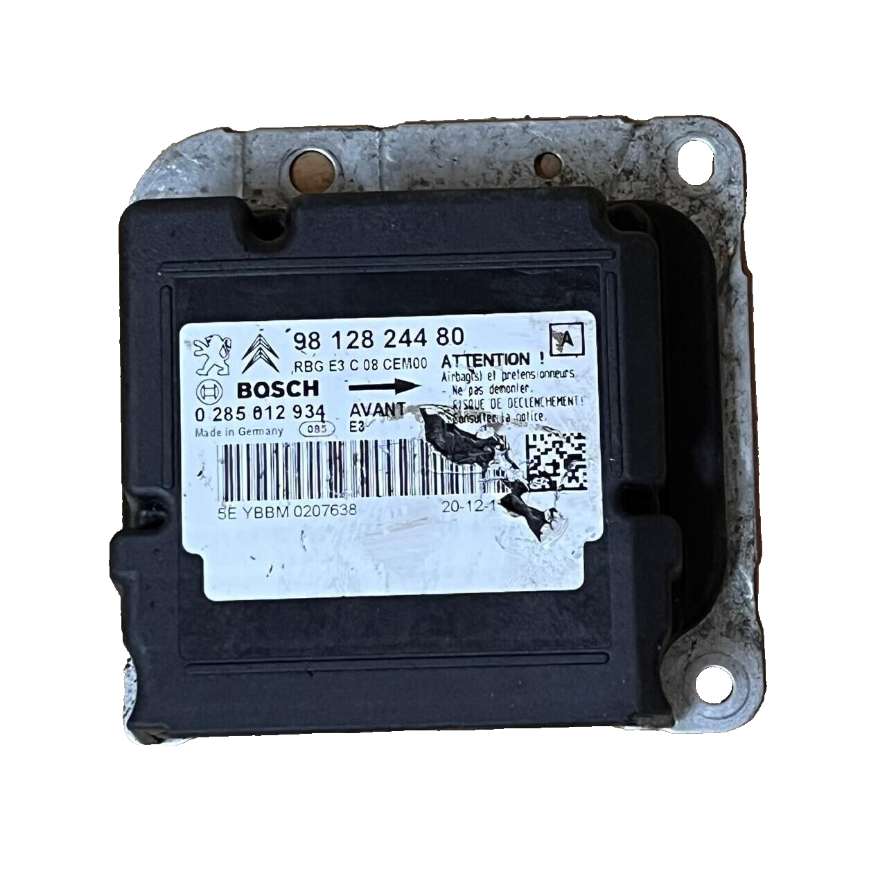 9812824480 / 0285012934 14-20 Citroen Peugeot GENUINE Airbag Control Module, automan spare parts