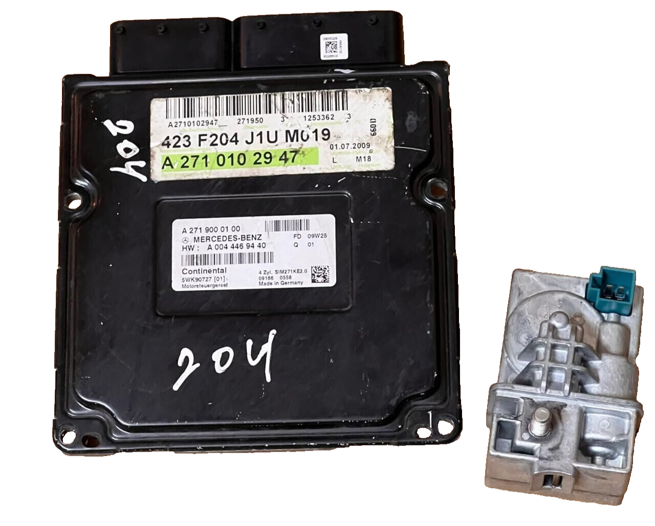 MERCEDES-BENZ C CLASS ECU W204 W207 Kompressor A2710102947 A2719000100 M271KE18