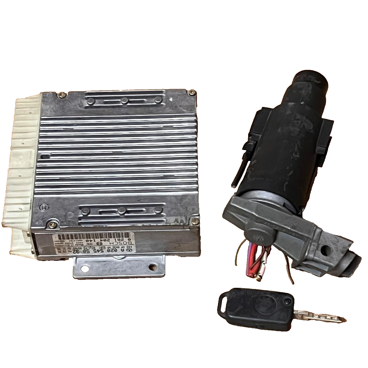 96-97 Mercedes R129 SL500 Steering Ignition Lock Key Set A0205455032 0261204140