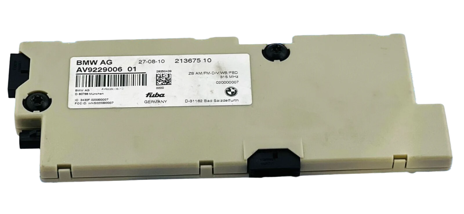 2009-2015 BMW 750LI F02 ANTENNA AMPLIFIER BOOSTER COMPUTER CONTROL AV9229006 01