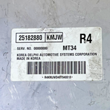 25182880KMJW  ECM ECU  Holden Barina TK 2005-2011 25182880 KMJW