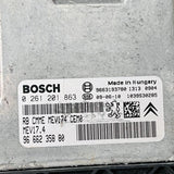 PEUGEOT ECU Engine Control Unit 0 261 201 863 0261201863 96 662 358 80 9666235880 9663193780