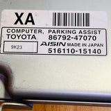 86792-47070 / 516110-15140 / 8679247070 / 51611015140 Parking Assist Module for Toyota Prius 2012–2015, automan spare parts