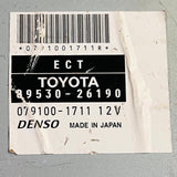 89530-26190 / 079100-1711 / 8953026190 / 0791001711 Toyota HiAce Transmission Control Unit Fits 2007 KDH205 KDH225 KDH227, automan spare parts