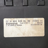 97-00 Mercedes W210 E320 A0245458132 Transmission Control Module TCM TCU 5WK33811