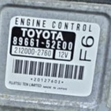 Toyota Yaris 89661-52E00 Computer Ecu 8966152E00