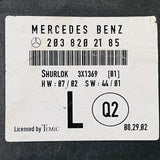 Mercedes-Benz W203 C Class Door Control Module Rear Left Driver 2038202185