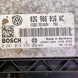 0281012239 / 03G906016AC VW Jetta 1.9 TDI ECU Bosch EDC16U34, automan spare parts