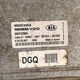 Kia ECU engine control unit 5wy4795a 39101-25102 3910125102