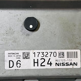 NISSAN 173270 H24 MEC123-110 Engine Control Unit ECU