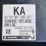 0306A82402 / 33920-81JEO/ 3392081JEO ECU Engine Control Unit for Suzuki Wagon R Stingray 2008, automan spare parts