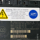 A2169004400 Mercedes Benz A2168204326 Front Left Seat Control Module CL Class W216