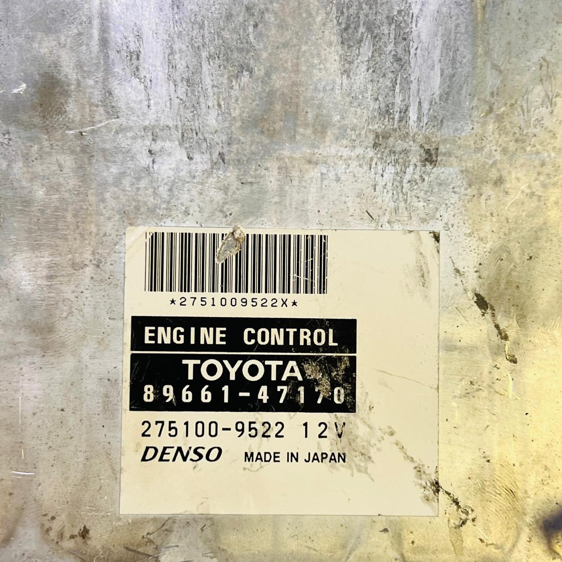 Toyota Prius 2003–2008 ECU Engine Control Unit 89661-47170 / 275100-9522 OEM Genuine, automan spare parts