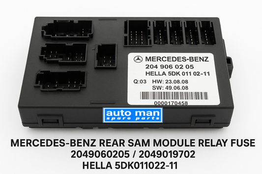 Mercedes-Benz Rear SAM Module Relay Fuse Box 2049060205 / 2049019702 – Complete Guide, automan spare parts