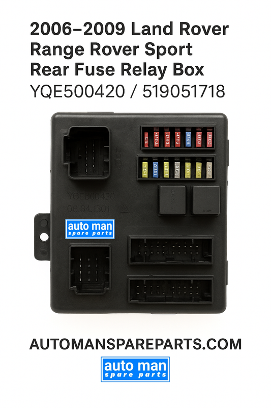 2006–2009 Land Rover Range Rover Sport Rear Fuse Relay Box (YQE500420 / 519051718) Guide, automan spare parts