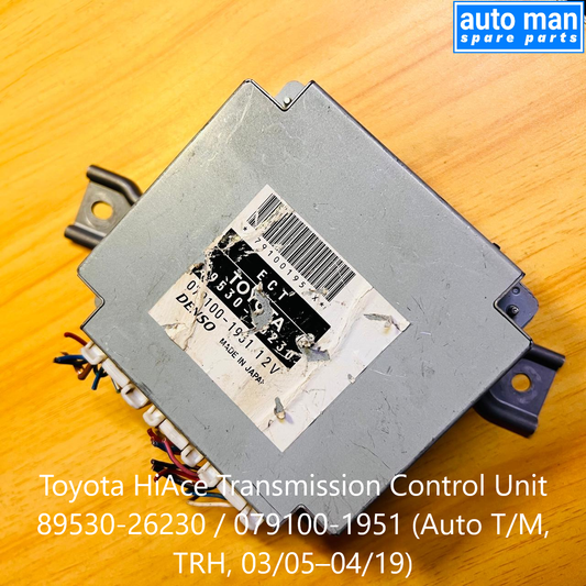 Toyota HiAce Transmission Control Unit 89530-26230 / 079100-1951 (Auto T/M, TRH, 03/05–04/19), automan spare parts