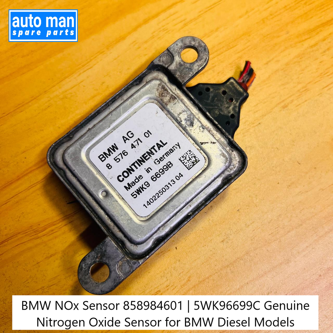 BMW NOx Sensor 858984601 | 5WK96699C Genuine Nitrogen Oxide Sensor for BMW Diesel Models, automan spare parts
