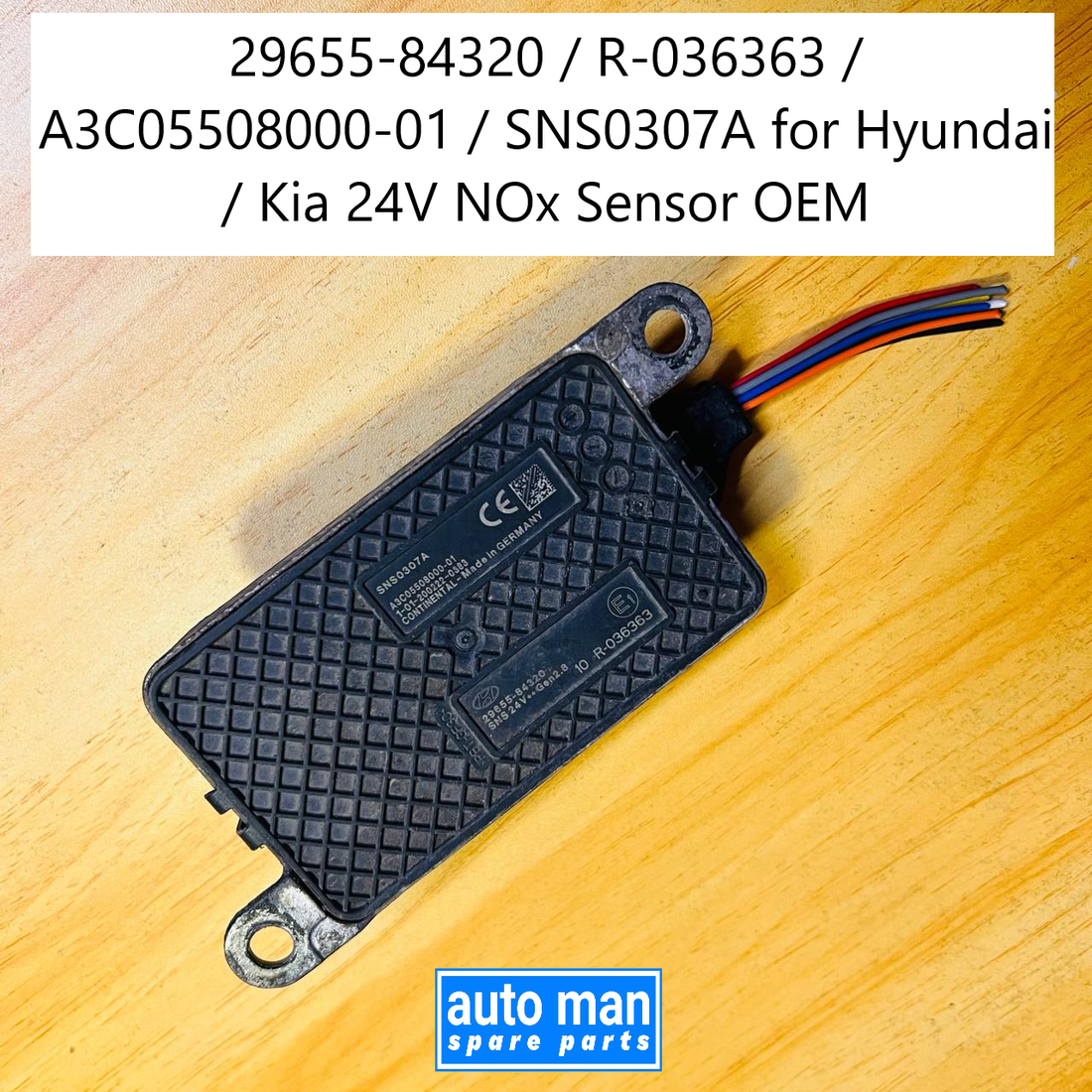 29655-84320 / R-036363 / A3C05508000-01 / SNS0307A for Hyundai / Kia 24V NOx Sensor OEM, automan spare parts