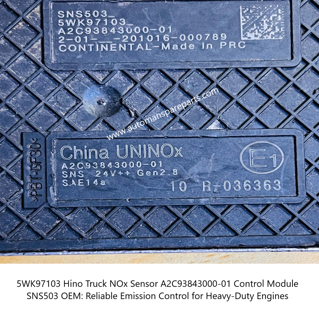 5WK97103 Hino Truck NOx Sensor A2C93843000-01 Control Module SNS503 OEM: Reliable Emission Control for Heavy-Duty Engines, automan spare parts