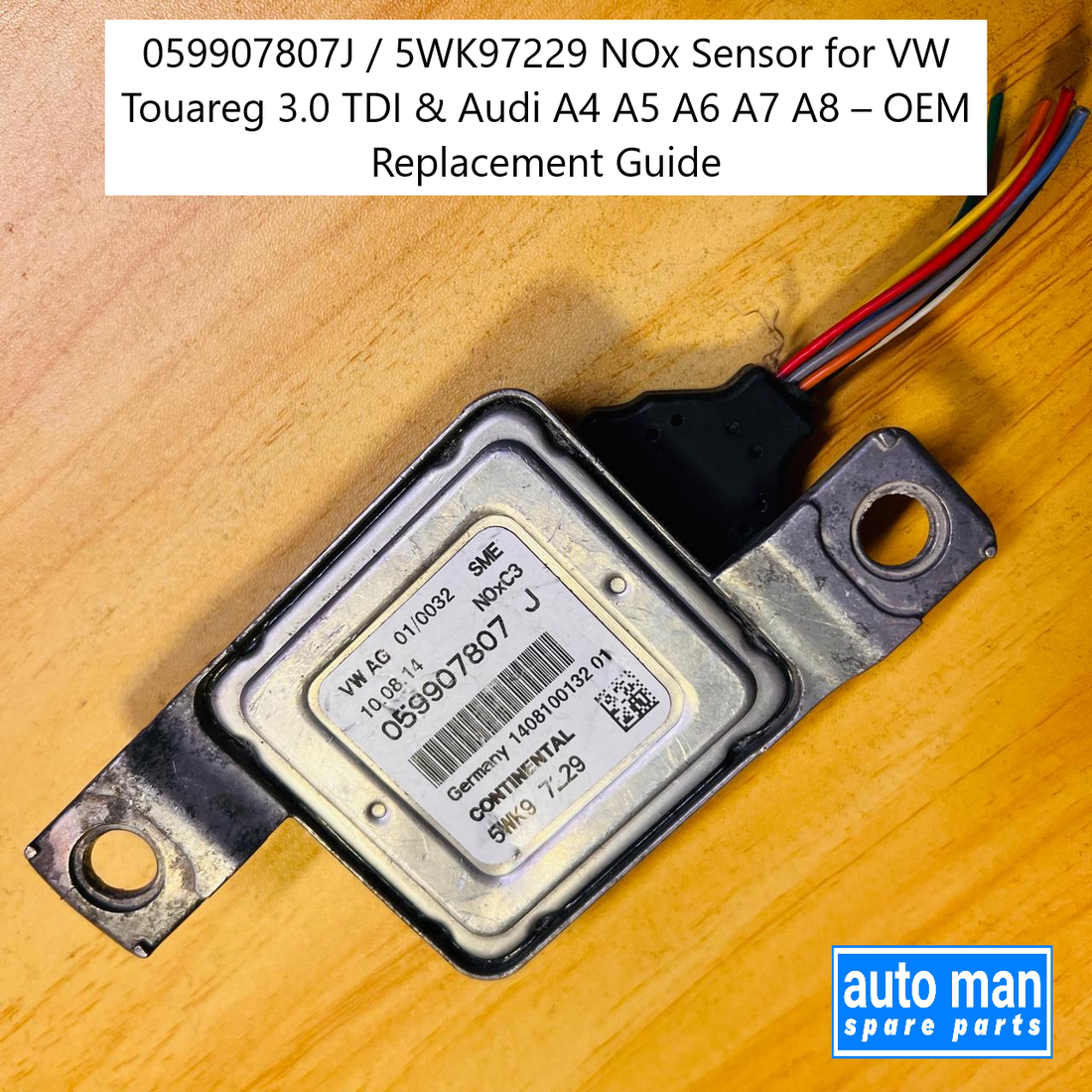 059907807J / 5WK97229 NOx Sensor for VW Touareg 3.0 TDI & Audi A4 A5 A6 A7 A8 – OEM Replacement Guide, automan spare parts