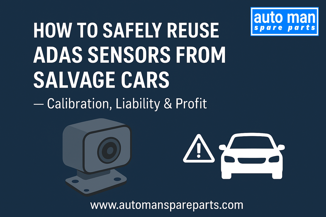 How to Safely Reuse ADAS Sensors from Salvage Cars — Calibration, Liability & Profit, automanspareparts