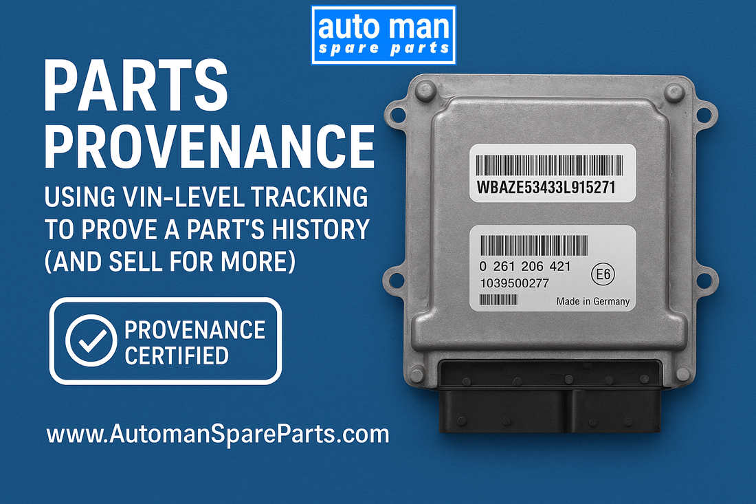 Parts Provenance: Using VIN-Level Tracking to Prove a Part’s History (and Sell for More), automan spare parts