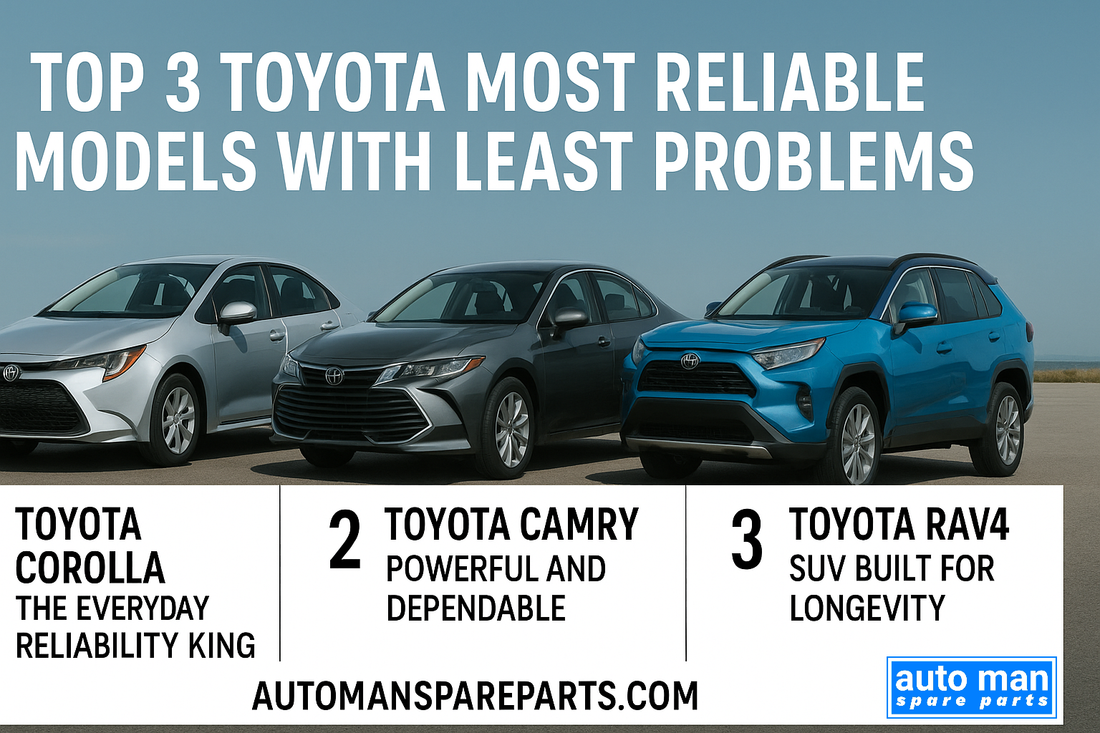 Top 3 Toyota Most Reliable Models with the Least Problems, automan spare parts