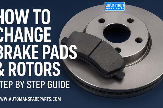 How to Change Brake Pads & Rotors Step by Step, automan spare parts