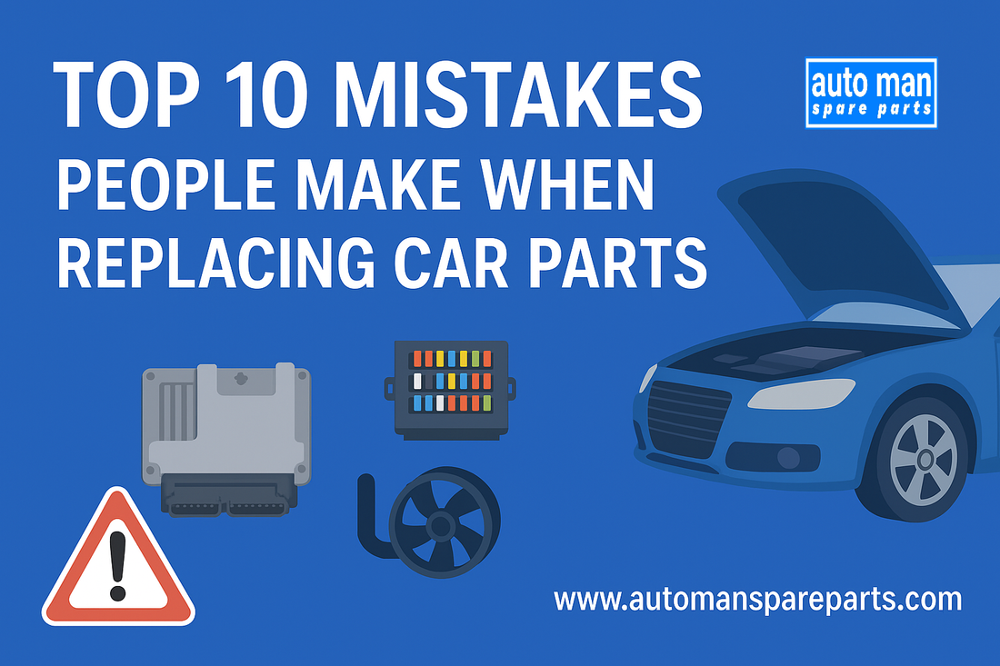 Top 10 Mistakes People Make When Replacing Car Parts, automan spare parts