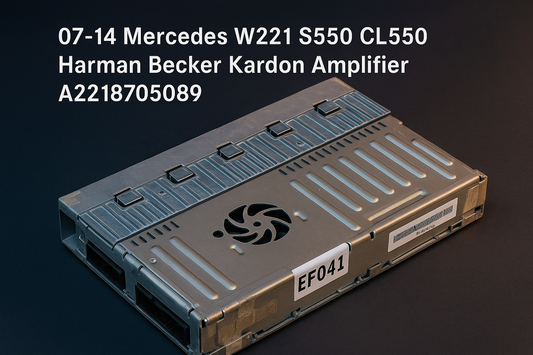 Mercedes W221 S550 CL550 Harman Becker Kardon Amplifier: What You Need to Know