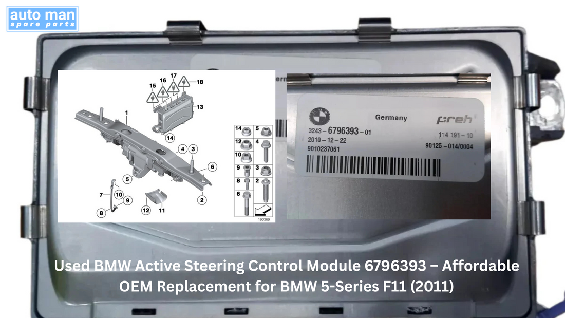 Used BMW Active Steering Control Module 6796393 – Affordable OEM Replacement for BMW 5-Series F11 (2011)
