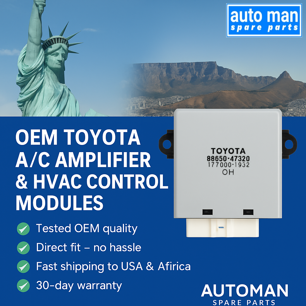 Understanding A/C Amplifier & HVAC Control Modules in Toyota Vehicles: Role, Failure Signs, Replacement and Programming Guide