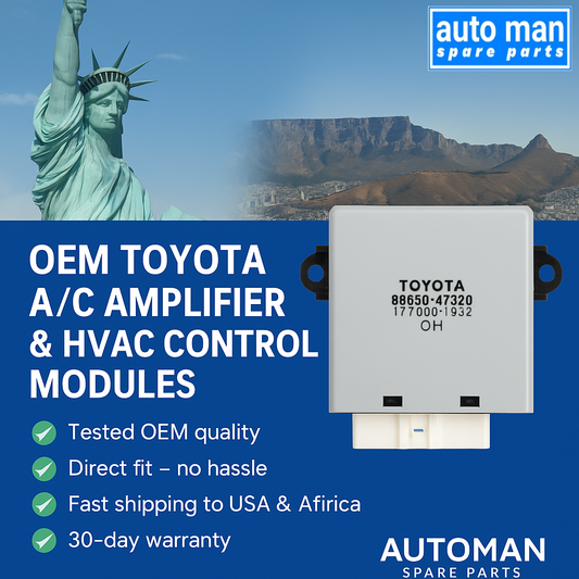 Understanding A/C Amplifier & HVAC Control Modules in Toyota Vehicles: Role, Failure Signs, Replacement and Programming Guide