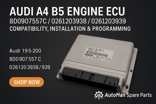 Audi A4 B5 ECU 8D0907557C / 0261203938 / 0261203939 – Compatibilidad, Instalación y Guía de Programación Completa